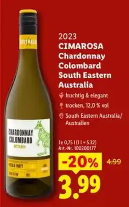 Lidl CIMAROSA Chardonnay Colombard Angebot