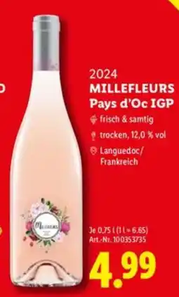 Lidl MILLEFLEURS Pays d'Oc IGP Angebot