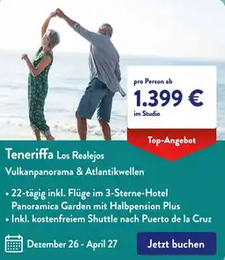 Aldi Süd Teneriffa Los Realejos Vulkanpanorama & Atlantikwellen Angebot