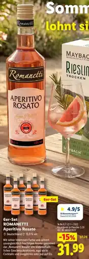 Lidl ROMANETTI Aperitivo Rosato Angebot