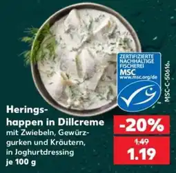 Kaufland Heringshappen in Dillcreme Angebot