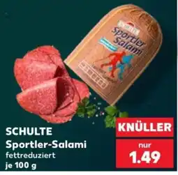 Kaufland SCHULTE Sportler-Salami fettreduziert Angebot