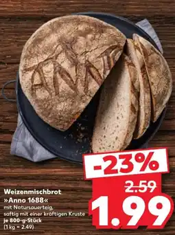 Kaufland Weizenmischbrot »Anno 1688« Angebot
