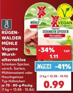 Kaufland RÜGEN-WALDER MÜHLE Vegane Wurstalternative Angebot