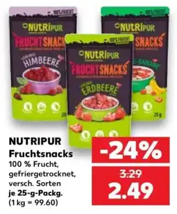 Kaufland NUTRIPUR Fruchtsnacks Angebot