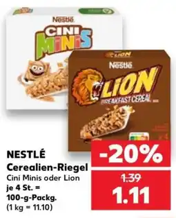 Kaufland Nestlé Cerealien-Riegel Angebot