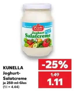 Kaufland KUNELLA Joghurt-Salatcreme Angebot