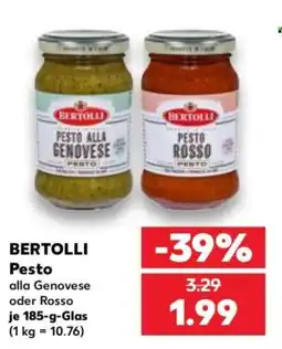 Kaufland BERTOLLI Pesto Angebot