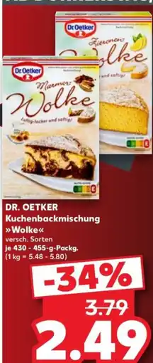 Kaufland DR. OETKER Kuchenbackmischung »Wolke« Angebot
