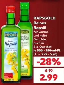 Kaufland RAPSGOLD Reines Rapsöl Angebot