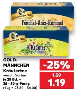 Kaufland GOLD-MÄNNCHEN Kräutertee Angebot