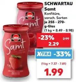 Kaufland SCHWARTAU Samt Konfitüre Angebot
