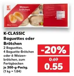 Kaufland K-CLASSIC Baguettes oder Brötchen Angebot