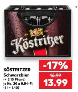 Kaufland KÖSTRITZER Schwarzbier Angebot