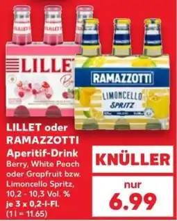 Kaufland LILLET oder RAMAZZOTTI Aperitif-Drink Angebot