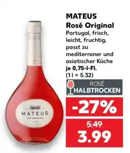 Kaufland MATEUS Rosé Original Angebot