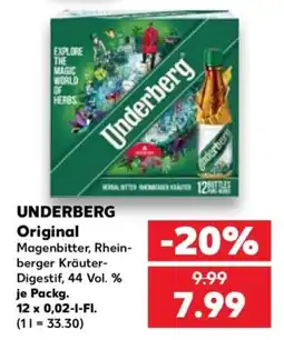 Kaufland UNDERBERG Original Angebot