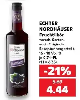Kaufland ECHTER NORDHÄUSER Fruchtlíkör Angebot