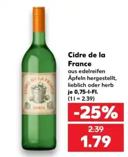 Kaufland Cidre de la France Angebot