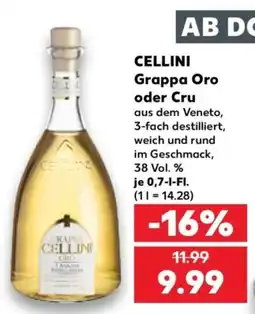 Kaufland CELLINI Grappa Oro Angebot