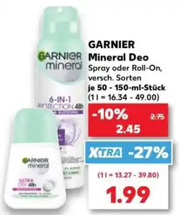 Kaufland GARNIER Mineral Deo Angebot