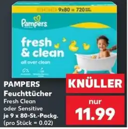 Kaufland Pampers Feuchttücher Fresh Clean Angebot