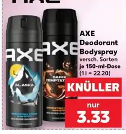 Kaufland AXE Deodorant Bodyspray Angebot