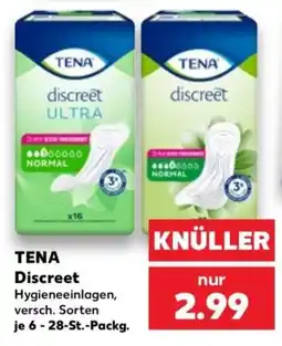 Kaufland TENA Discreet Hygieneinlagen Angebot