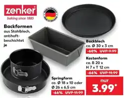 Kaufland zenker Backformen Angebot