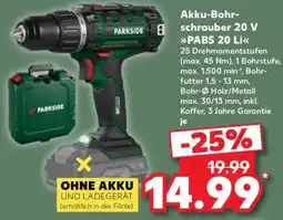 Kaufland Akku-Bohrschrauber 20 V »PABS 20 Li« Angebot