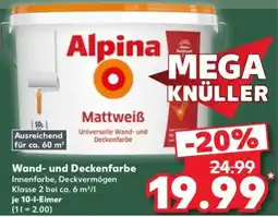 Kaufland Alpina Mattweiß Angebot