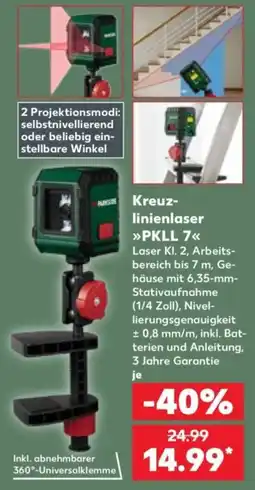 Kaufland Parkside Kreuzlinienlaser PKLL 7 Angebot