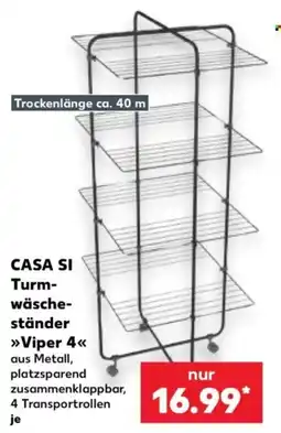 Kaufland CASA SI Turmwäscheständer »Viper 4« Angebot