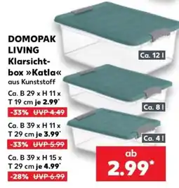 Kaufland DOMOPAK LIVING Klarsichtbox »Katla« Angebot