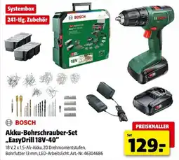 Hagebau BOSCH Akku-Bohrschrauber-Set „EasyDrill 18V-40“ Angebot