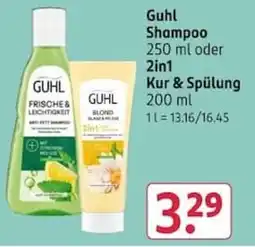 Rossmann Guhl Shampoo Angebot