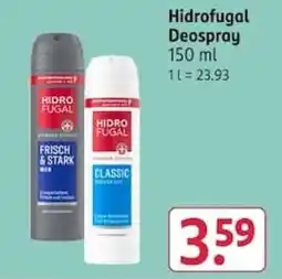 Rossmann Hidrofugal Deospray Angebot