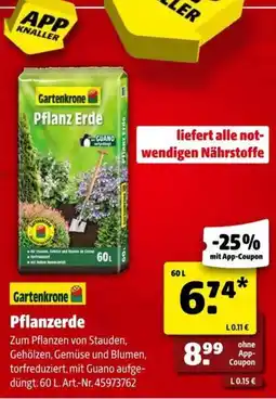 Hagebau Gartenkrone Pflanz Erde Angebot