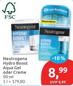Budni Neutrogena Hydro Boost Aqua Gel oder Creme Angebot