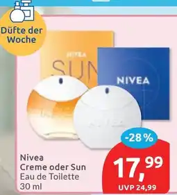 Budni Nivea Creme oder Sun Eau de Toilette Angebot