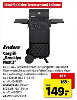 Hagebau Enders Gasgrill „Brooklyn Next 2“ Angebot