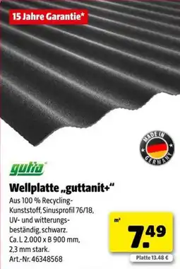Hagebau Wellplatte „guttanit+“ Angebot