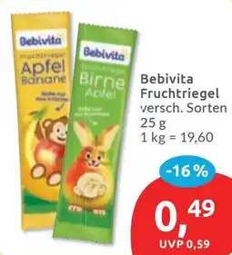 Budni Bebivita Fruchtriegel Angebot