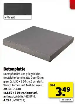 Hagebau Betonplatte Angebot