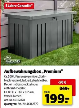 Hagebau Aufbewahrungsbox „Premium“ Mr. GARDENER Angebot
