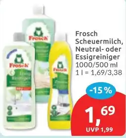 Budni Frosch Scheuermilch, Neutral- oder Essigreiniger Angebot