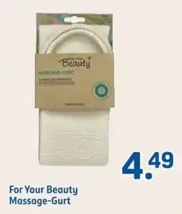 Rossmann For Your Beauty Massage-Gurt Angebot