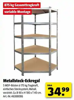 Hagebau Metallsteck-Eckregal Angebot