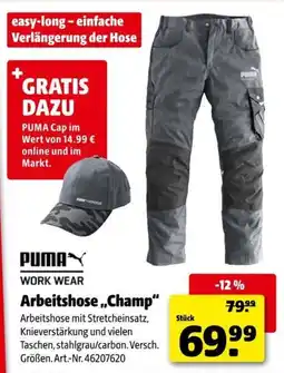 Hagebau PUMA Arbeitshose „Champ“ Angebot