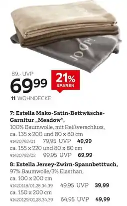 XXXLutz Estella Mako-Satin-Bettwäsche-Garnitur „Meadow“ Angebot